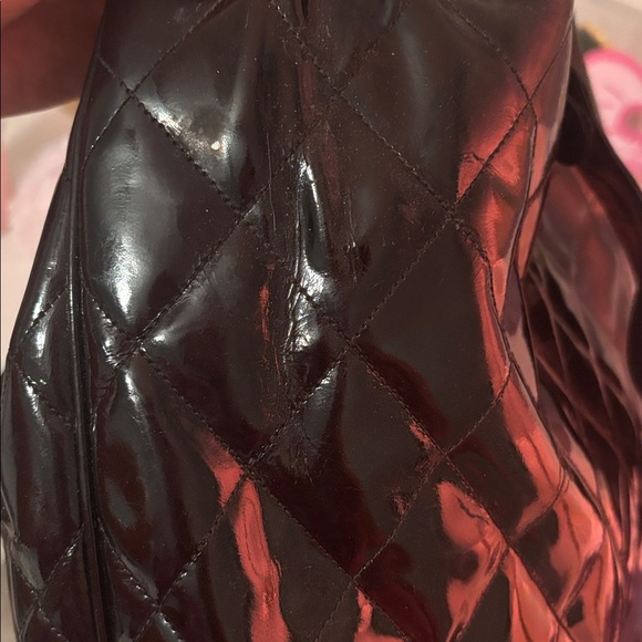 Chanel Glossy patent leatherBlack Backpack with 24k Gold Accents - Picture 11 of 15